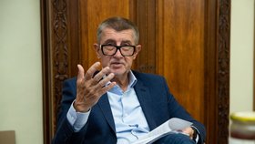 Premiér Andrej Babiš při rozhovoru pro Blesk.