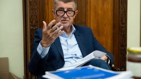 Premiér Andrej Babiš při rozhovoru pro Blesk.
