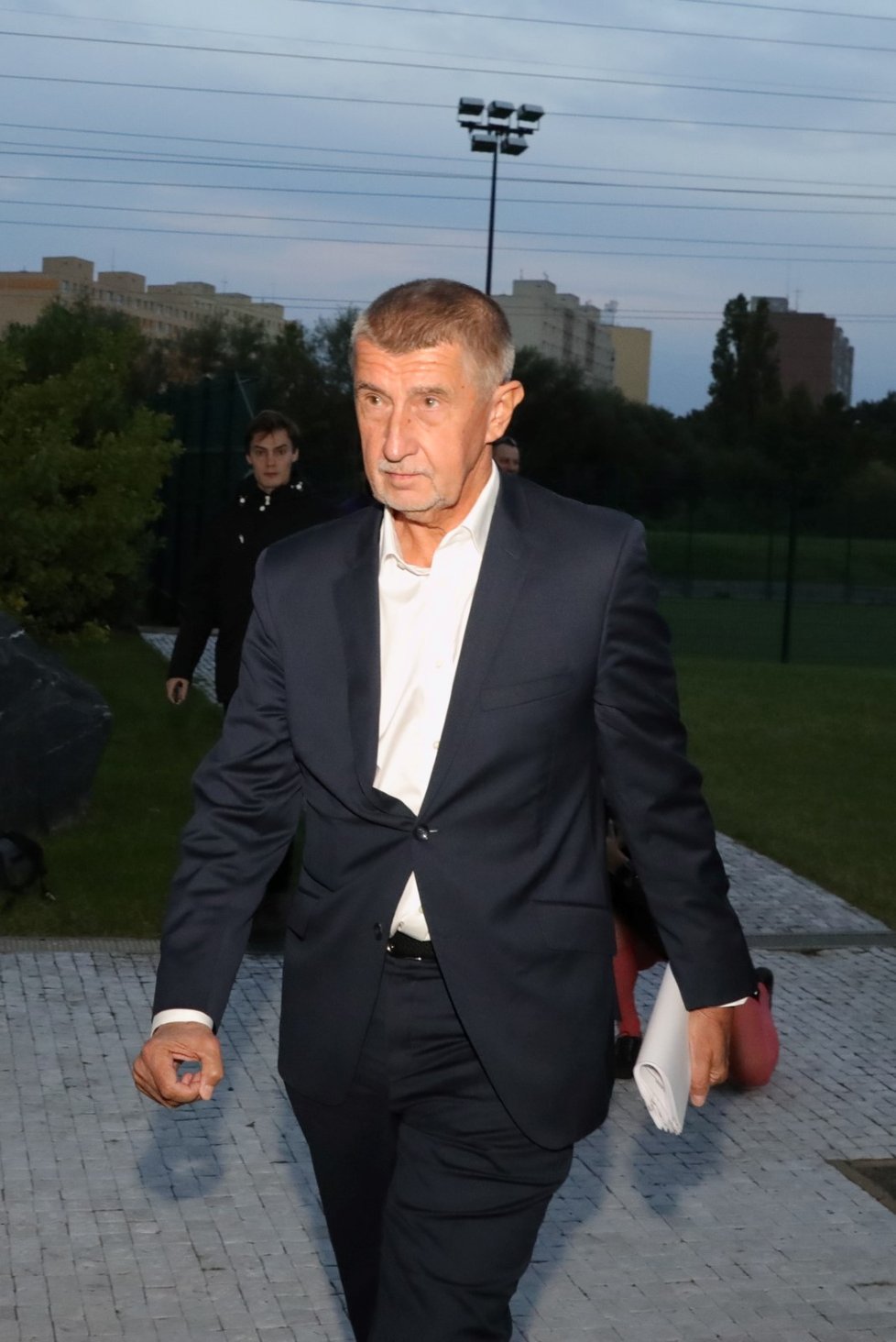 Volební štáb ANO: Expremiér Andrej Babiš (24.9.2022ú