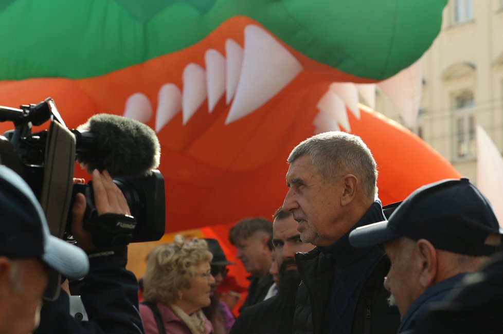Předvolební mítink v Jihlavě: Expremiér Andrej Babiš (29. 9. 2022)