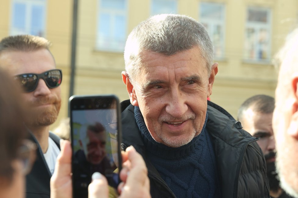 Předvolební mítink v Jihlavě: Expremiér Andrej Babiš (29.9.2022)