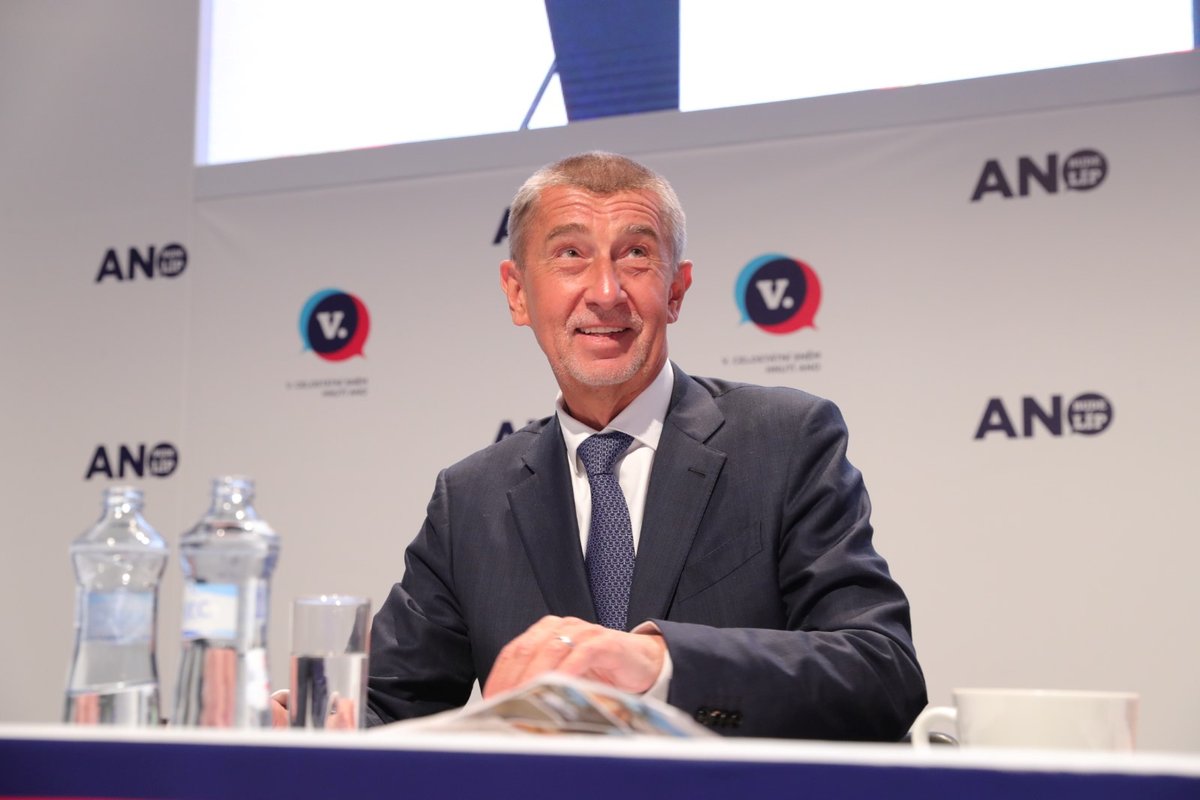 Andrej Babiš na volebním sněmu ANO (21.2.2019)