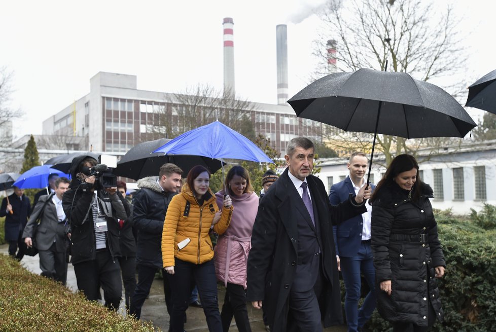 Babišova menšinová vláda bez důvěry navštívila Středočeský kraj (28. 3. 2018).