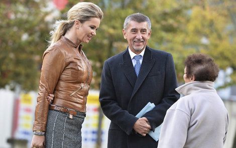 Andrej Babiš s manželkou.