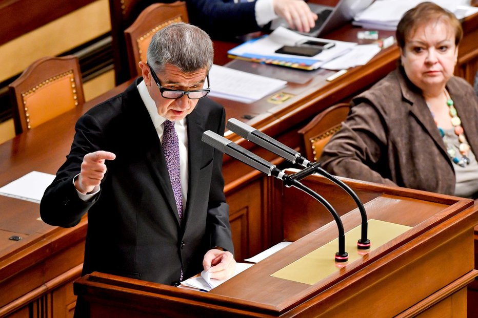 Premiér Andrej Babiš na jednání Poslanecké sněmovny