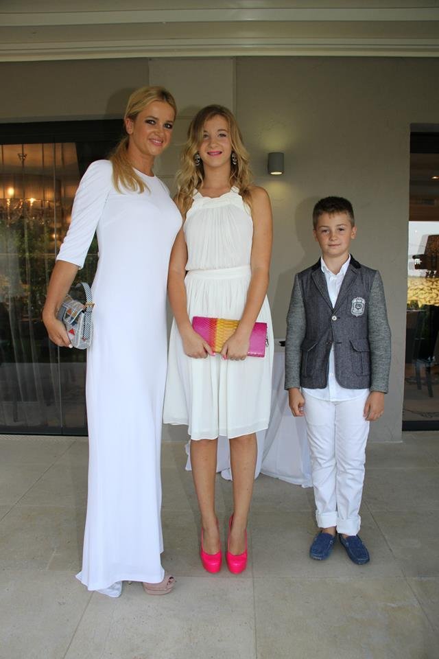 Monika Babišová s dcerou Vivien a synem Frederikem před dvěma lety
