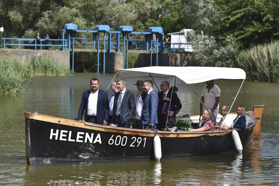 Premiér Andrej Babiš (ANO) na návštěvě Zlínského kraje, kde promluvil mimo jiné o svém názoru na demonstrace konané proti jeho osobě. (12. 6. 2019)