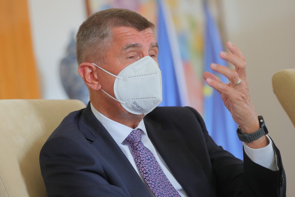 Premiér Andrej Babiš při rozhovoru pro Blesk