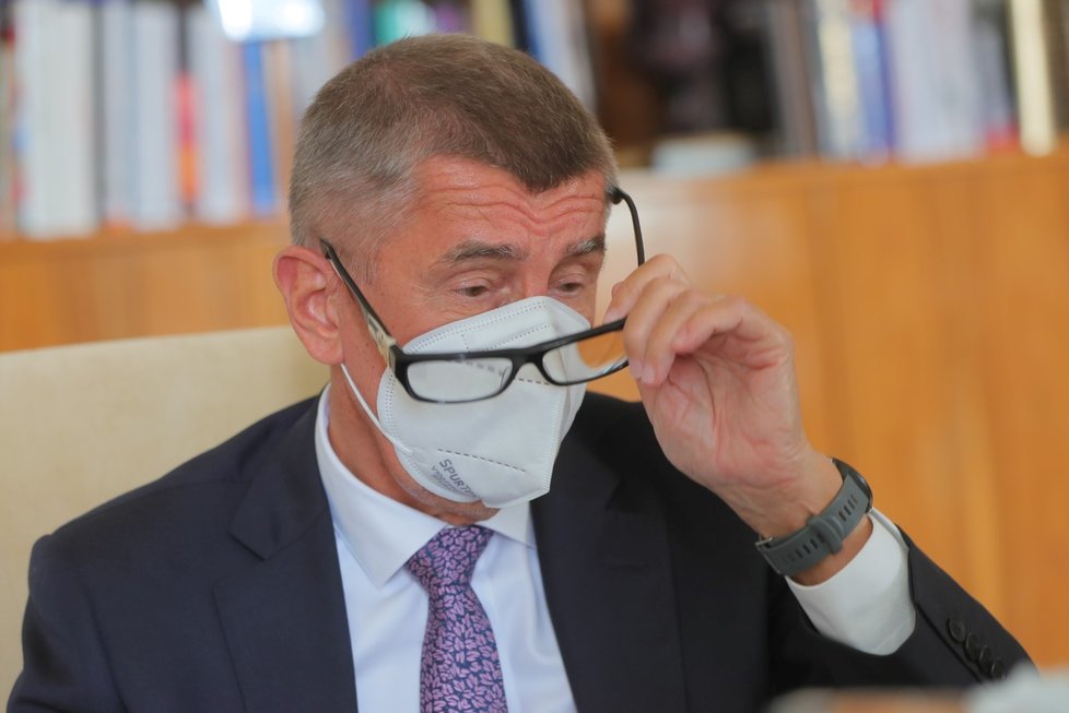 Premiér Andrej Babiš při rozhovoru pro Blesk