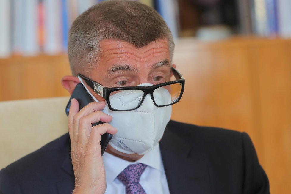 Premiér Andrej Babiš při rozhovoru pro Blesk