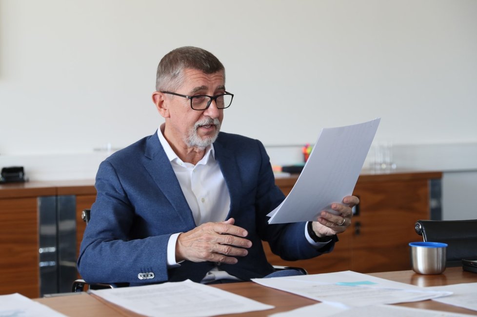 Expremiér Andrej Babiš (ANO) v rozhovoru pro Blesk (13. 4. 2022)