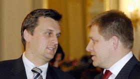 Andrej Danko (vlevo) a Róbert Fico