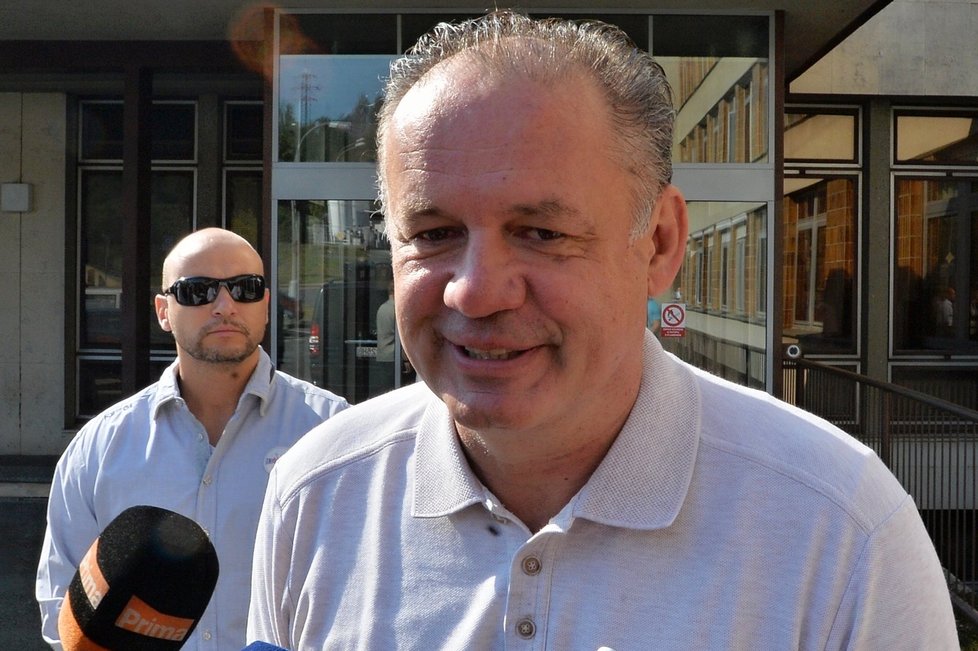 Andrej Kiska opustil plzeňskou nemocnici.