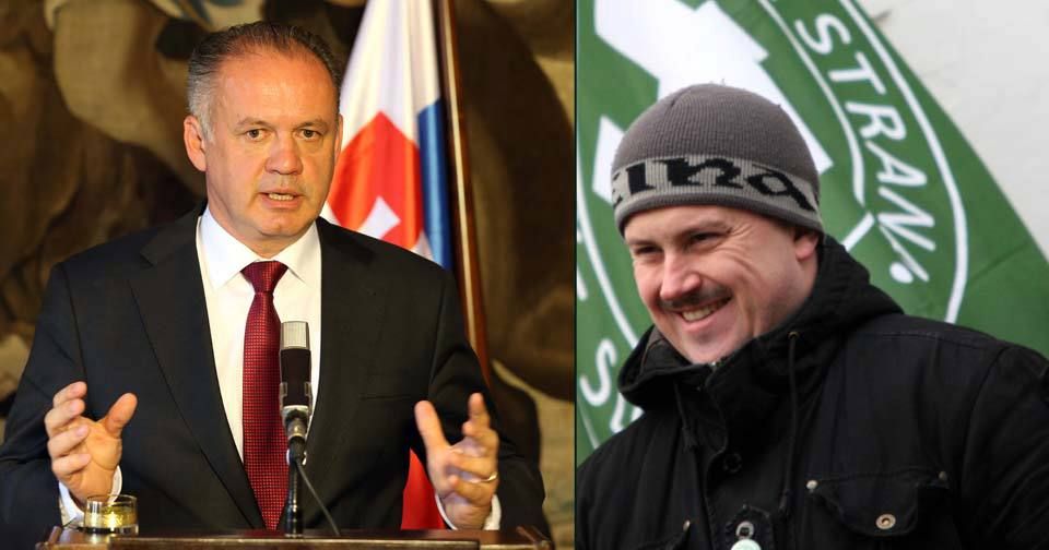 Slovenský prezident Andrej Kiska se pustil do radikála Kotleby