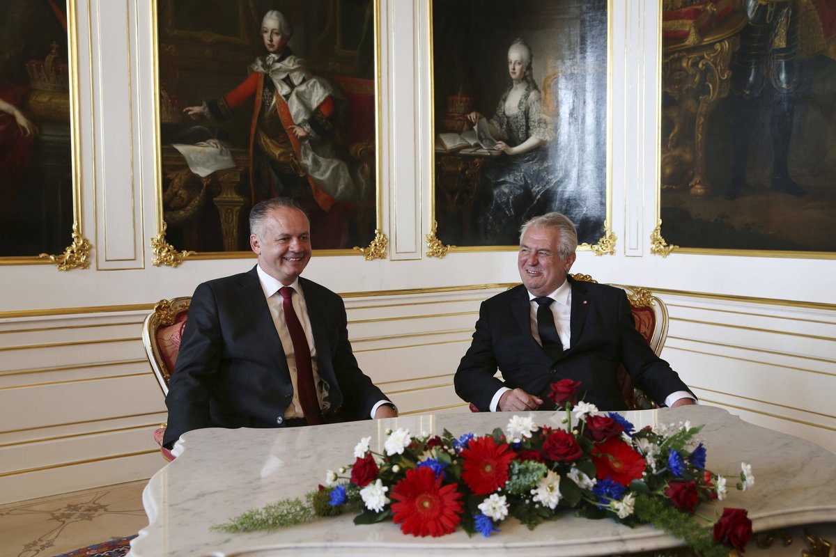 Andrej Kiska a Miloš Zeman.