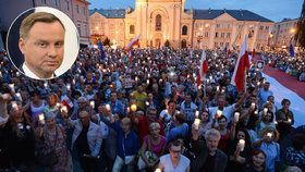 Polský prezident Duda schválil jednu z justičních reforem, proti kterým Poláci protestují