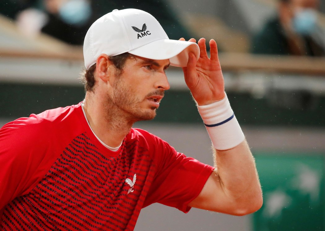 Andy Murray během French Open v roce 2020.