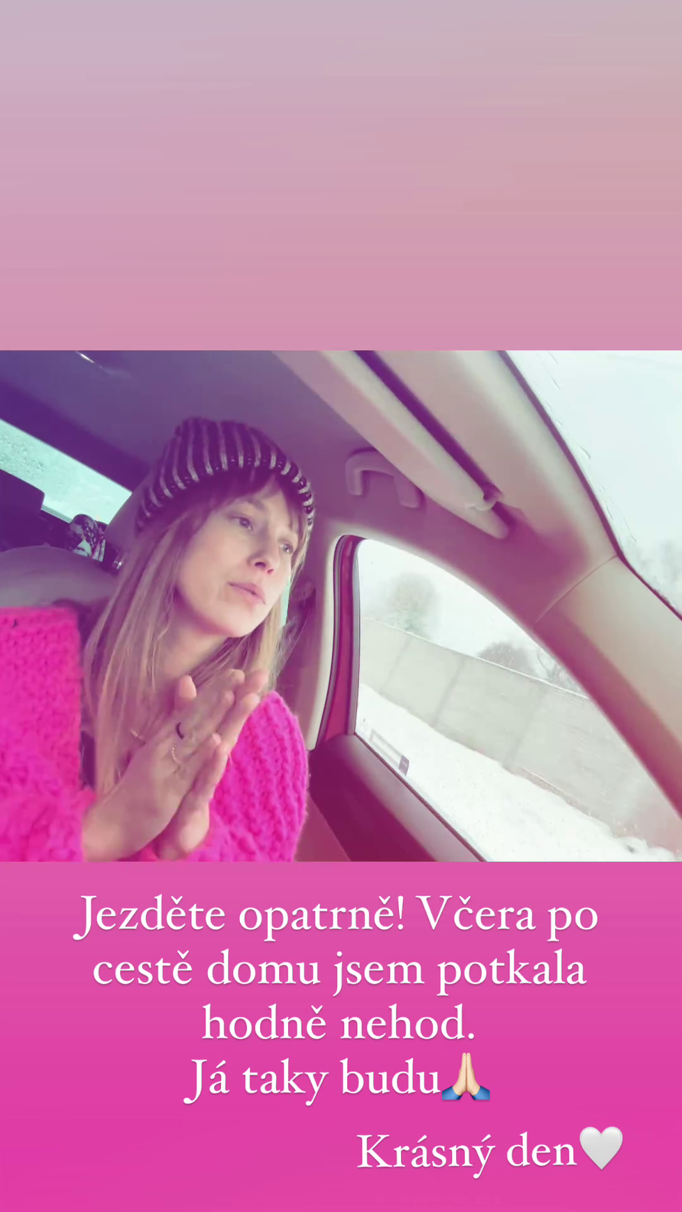 Aneta Krejčíková riskovala za volantem