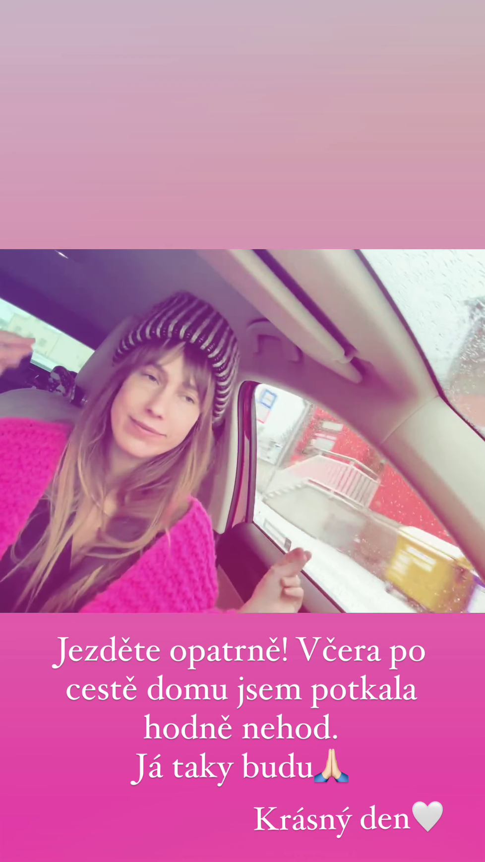 Aneta Krejčíková riskovala za volantem