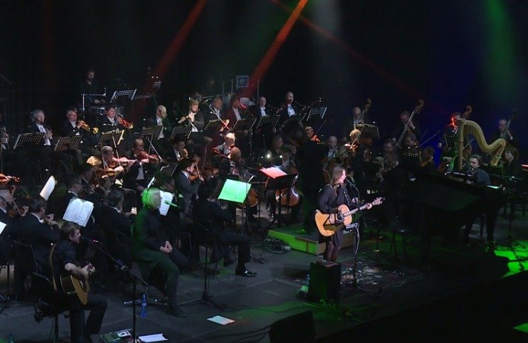 Aneta Langerová vystupovala s velkým orchestrem