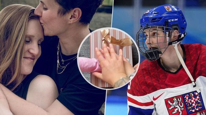 Bývalá hokejista Aneta Lédlová se znova stane maminkou.