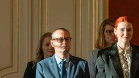 Aneta Zicklerová na Hradě při jmenování Andreje Babiše (ANO) premiérem (9.12.2025)