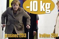 Angela Merkel drží po úrazu dietu: Za pět měsíců zhubla 10 kilo!