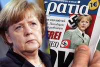 Problémy Řecka: Angelu Merkel přirovnávají k nacistickému diktátorovi