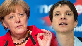 Angela Merkel a její kritička Frauke Petry