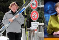 Kancléřka Angela Merkel: Pád na běžkách a zlomenina pánve!