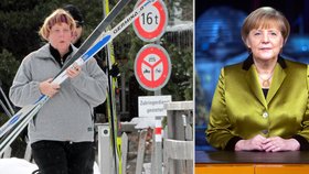 Německá kancléřka Angela Merkel utrpěla zranění na lyžích