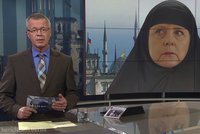 Angela Merkel, muslimka. Televize v Německu se postarala o poprask