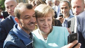 Angela Merkel s uprchlíky