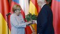 Angela Merkelová a Miloš Zeman