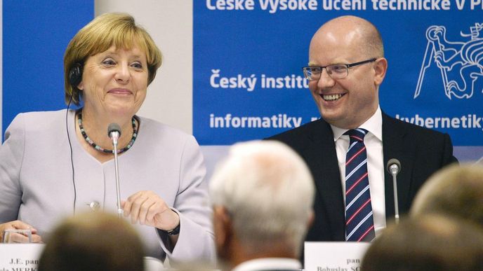 Angela Merkelová, Bohuslav Sobotka