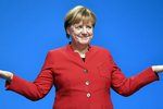 Německá kancléřka Angela Merkelová na sjezdu CDU