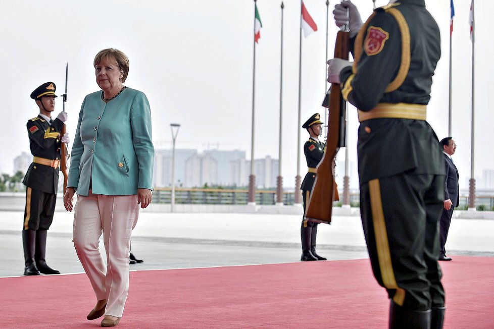 Německá kancléřka Angela Merkelová na summitu G20 v Číně