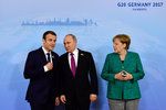 Jednání o Ukrajině v Hamburku: Macron, Merkelová a Putin se shodli na důležitosti příměří.