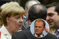 Tsipras a Merkelová chtěli z jednání odejít s krachem: Nikam nepůjdete, nakázal Tusk