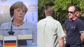 Kolonu Angely Merkelové narušil muž se zbraněmi.