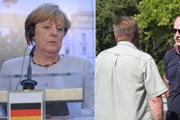Co chtěl udělat Merkelové? Muž se zbraněmi narušil kancléřčinu kolonu