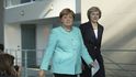 Německá kancléřka Angela Merkelová s britskou premiérkou Theresou Mayovou při setkání v Berlíně