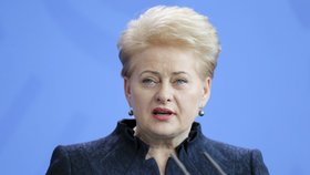 Prezidentka Litvy Dalia Grybauskaiteová v Berlíně