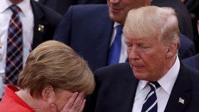 Německá kancléřka Angela Merkelová s prezidentem USA Donaldem Trumpem