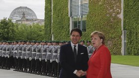 Německá kancléřka Angela Merkelová a italský premiér Giuseppe Conte