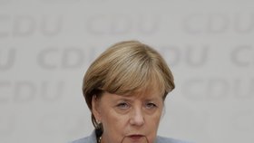 Angela Merkelová na tiskovce den poté, co počtvrté v řadě vyhrála německé volby