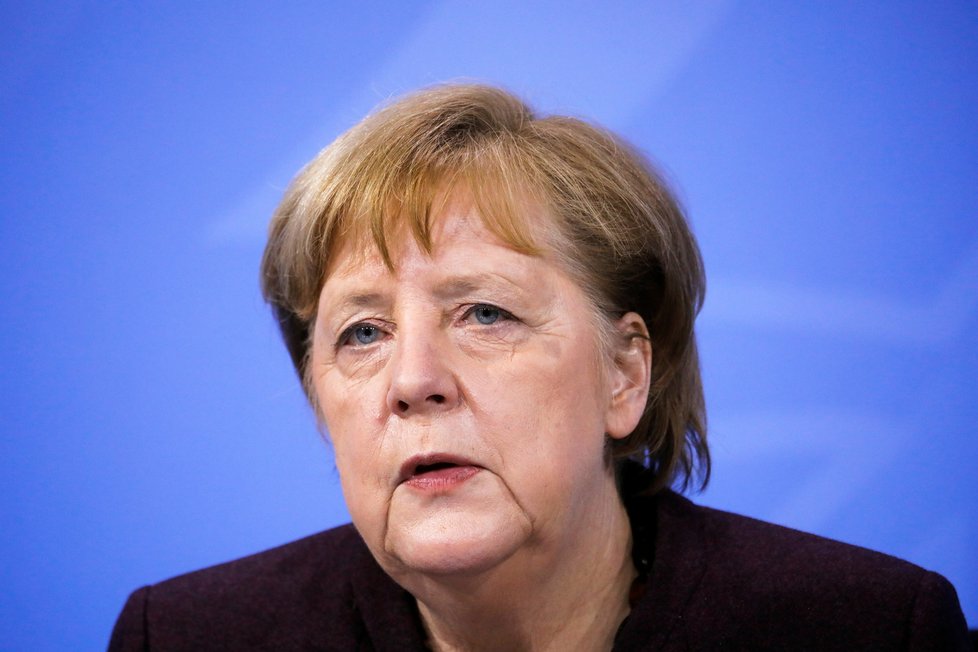 Německá kancléřka Angela Merkelová oznámila prodloužení karantény země (10.2.2021)