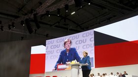 Angela Merkelová se loučí s předsednictvím CDU, (7. 12. 2018).