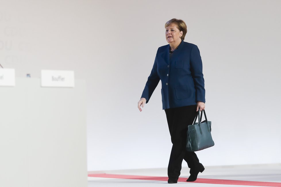 Angela Merkelová se loučí s předsednictvím CDU, (7. 12. 2018).
