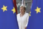 Německá kancléřka Angela Merkelová při příchodu na summit EU v Bruselu (30.6.2019)